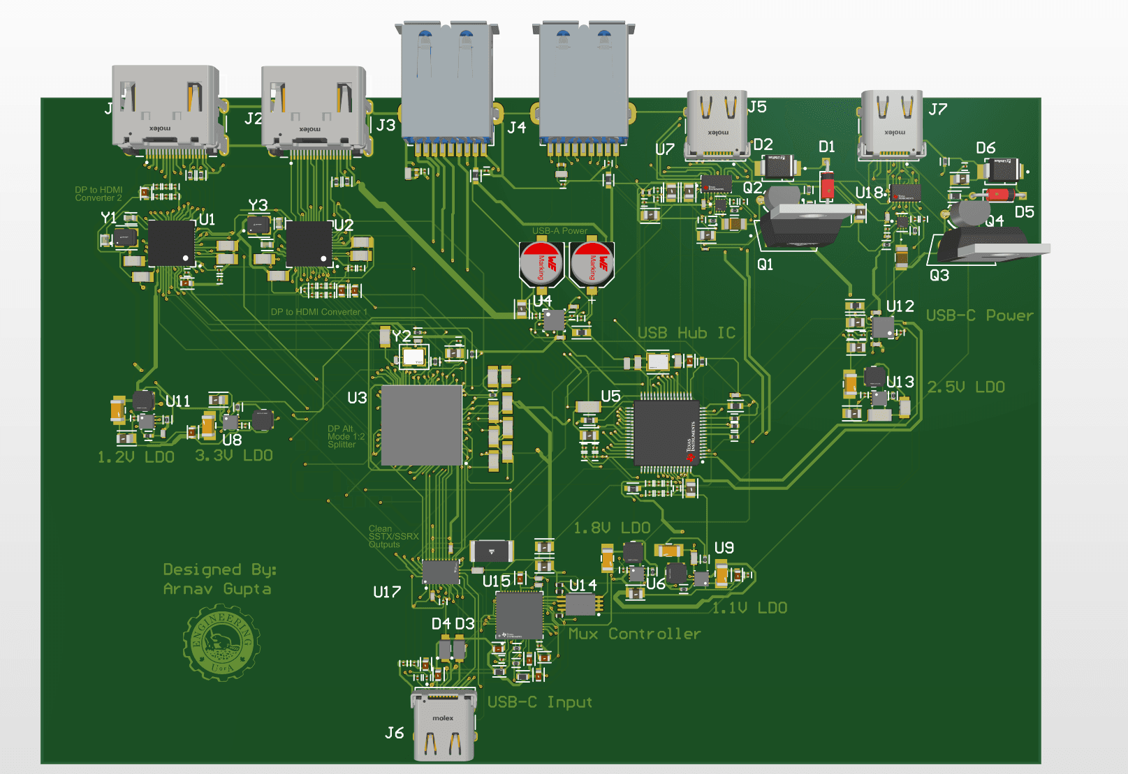 USB 3.0 hub top view