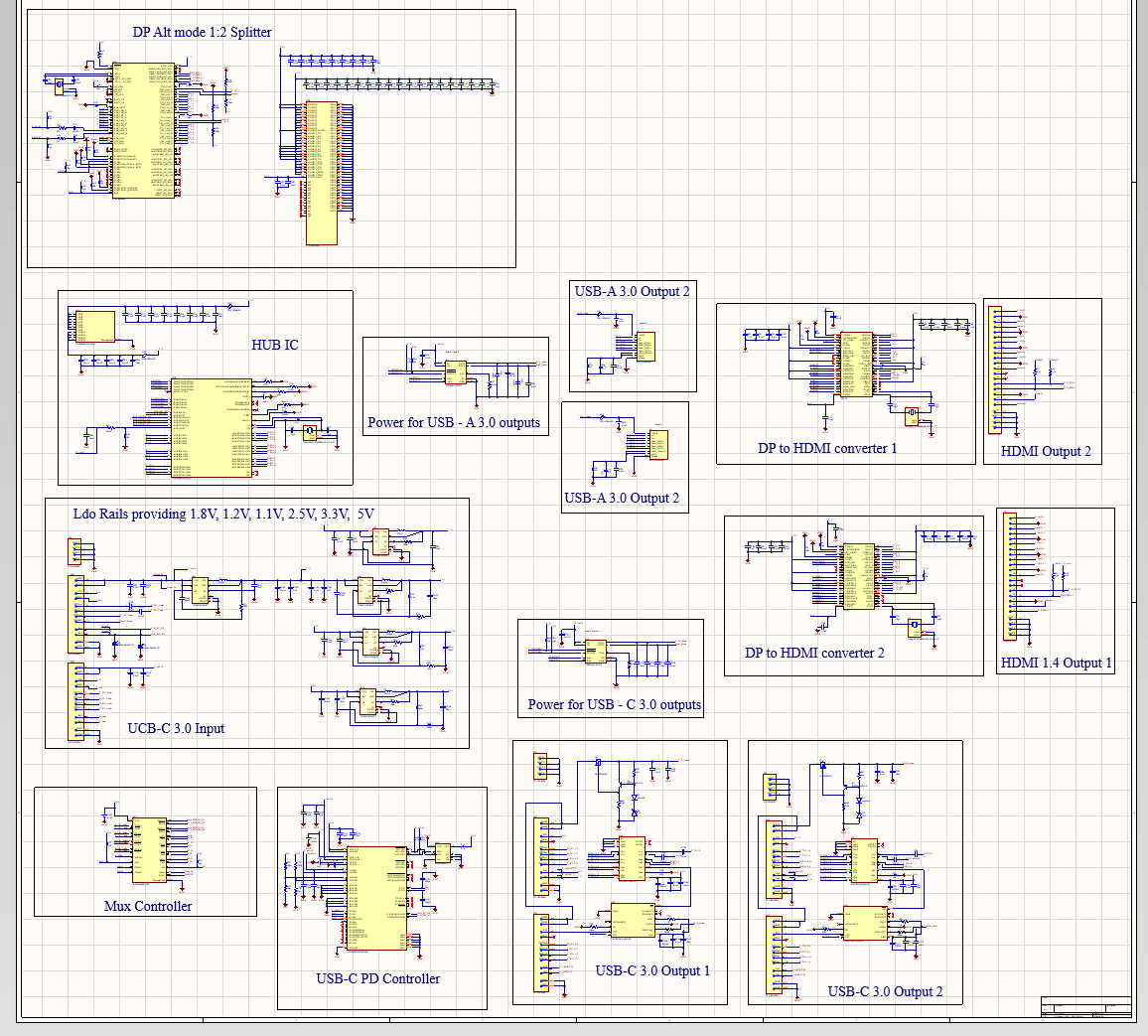 USB hub schematic
